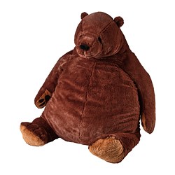 DJUNGELSKOG - Soft toy, brown bear