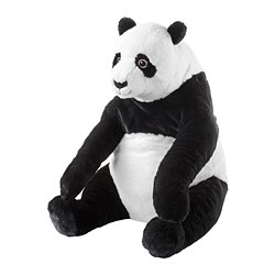 DJUNGELSKOG - Soft toy, panda