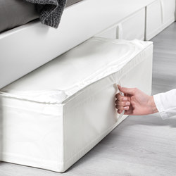 SKUBB - Storage case, white, 69x55x19 cm