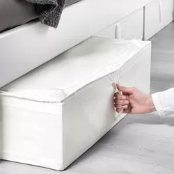 SKUBB - Storage case, white, 69x55x19 cm