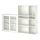 VIHALS - storage combination w glass doors, white/clear glass, 190x37x140 cm | IKEA Indonesia - PE909567_S1