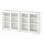 VIHALS - storage combination w glass doors, white/clear glass, 190x37x90 cm | IKEA Indonesia - PE909568_S1