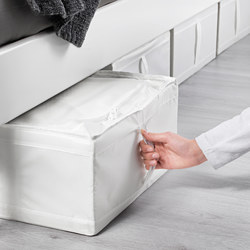 SKUBB - Storage case, white, 44x55x19 cm