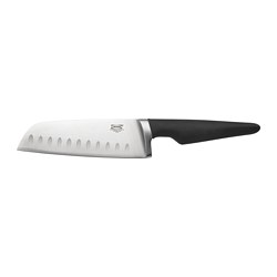 VÖRDA - Pisau sayur, hitam, 16 cm