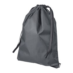 RENSARE - Tas, pola kotak/hitam, 30x40 cm/8 l