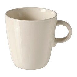 FÄRGKLAR - Mug, glossy beige, 37 cl