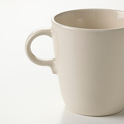 FÄRGKLAR - Mug, glossy beige, 37 cl