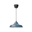TRETTIOEN - Pendant lamp, blue, 38 cm