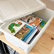 SOCKERBIT - Box with lid, white, 38x25x15 cm