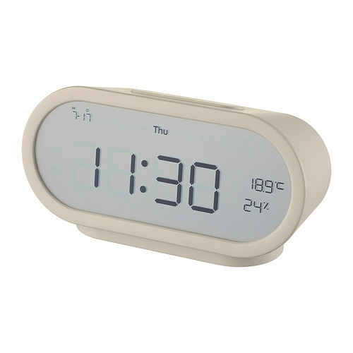 RÖDSTRÄFSE jam alarm dengan higro/termometer