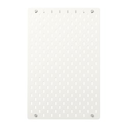 SKÅDIS - Papan berlubang, putih, 36x56 cm