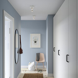 KRUSNATE - Lampu sorot plafon 2 tempat, putih