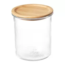 IKEA 365+ - Stoples dengan penutup, kaca/bambu, 1.7 l