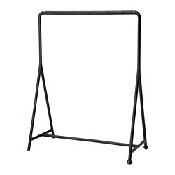 TURBO - Clothes rack, in/outdoor/black, 117x59 cm