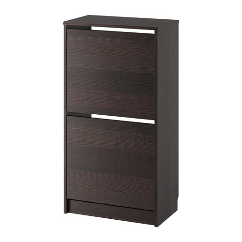 Bissa Shoe Cabinet With 2 Compartments Black Brown Ikea Indonesia