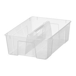 SAMLA - Sisipan untuk kotak 11/22 l, transparan, 37x25x12 cm