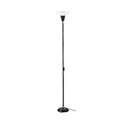 TÅGARP - Lampu lantai sorot atas, hitam/putih