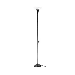 TÅGARP - Lampu lantai sorot atas, hitam/putih