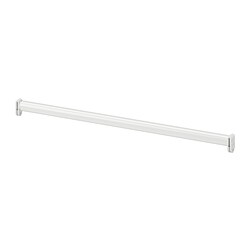 HJÄLPA - Adjustable clothes rail, white, 60-100 cm