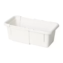 KACKLA - Extendable box, white, 13-18x9 cm