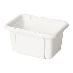 KACKLA - Extendable box, white, 13-18x9 cm