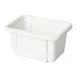 KACKLA - Extendable box, white, 13-18x9 cm