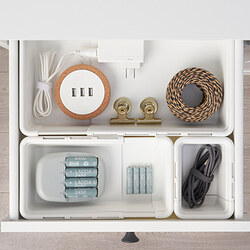 KACKLA - Kotak yang dapat dipanjangkan, putih, 18-28x13 cm