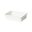 KACKLA - Extendable box, white, 25-38x19 cm
