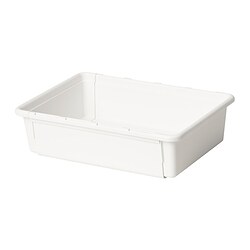 KACKLA - Extendable box, white, 25-38x19 cm