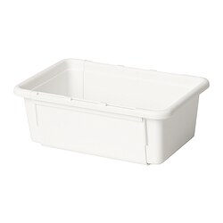 KACKLA - Extendable box, white, 25-38x9 cm