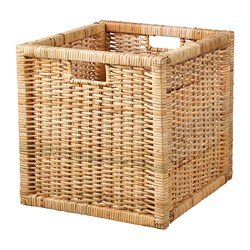 BRANÄS - Keranjang, rotan, 32x34x32 cm