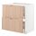 METOD/MAXIMERA - kab dsr u kompor/2 bag dpn/2lc, putih/Fröjered bambu warna muda, 80x60x80 cm | IKEA Indonesia - PE771523_S1