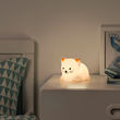 TÖVÄDER - LED night light, cat battery-operated