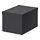 TJENA - storage box with lid, black, 18x25x15 cm | IKEA Indonesia - PE727895_S1