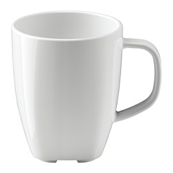 VÄRDERA - Mug, white, 17 cl