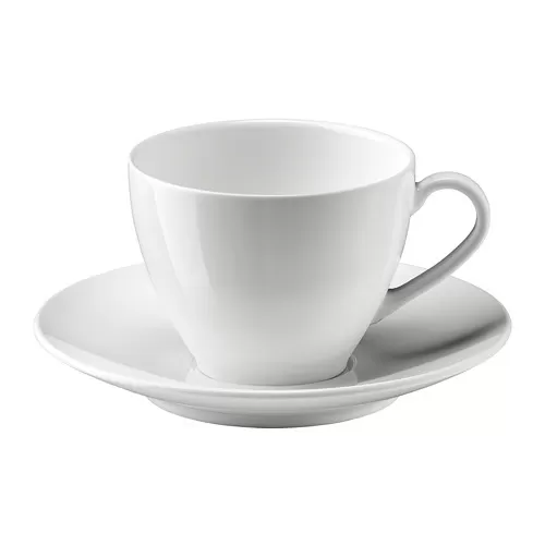 VÄRDERA cangkir kopi dan tatakan
