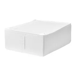 SKUBB - Tempat penyimpanan , putih, 44x55x19 cm