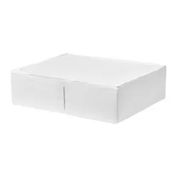 SKUBB - Storage case, white, 69x55x19 cm