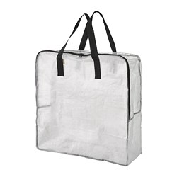 DIMPA - Storage bag, transparent, 65x22x65 cm