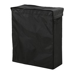SKUBB - Laundry bag with stand, black, 80 l