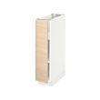 METOD - Base cabinet with shelves, white/Askersund light ash effect, 20x60x80 cm