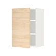 METOD - Kabinet dinding dengan rak, putih/Askersund efek kayu ash terang, 40x37x60 cm