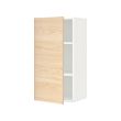 METOD - Kabinet dinding dengan rak, putih/Askersund efek kayu ash terang, 40x37x80 cm