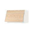 METOD - Wall cabinet horizontal w push-open, white/Askersund light ash effect, 60x37x40 cm
