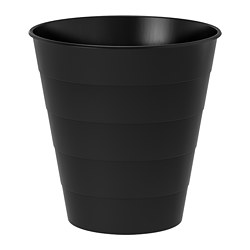 FNISS - Tempat sampah, hitam, 10 l