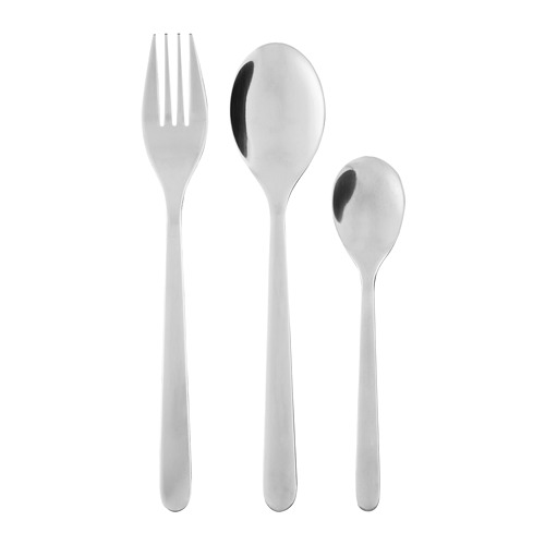 FÖRNUFT peralatan makan, set isi 18