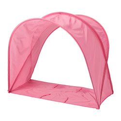 SUFFLETT - Tenda tempat tidur, merah muda, 70/80/90