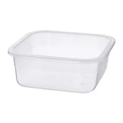 IKEA 365+ - Food container, square/plastic, 750 ml