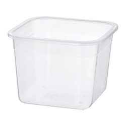 IKEA 365+ - Food container, square/plastic, 1.4 l
