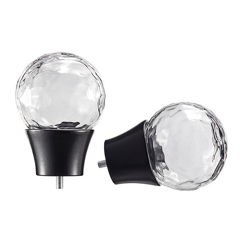 SOLBLOMMOSSA finial, 1 pasang